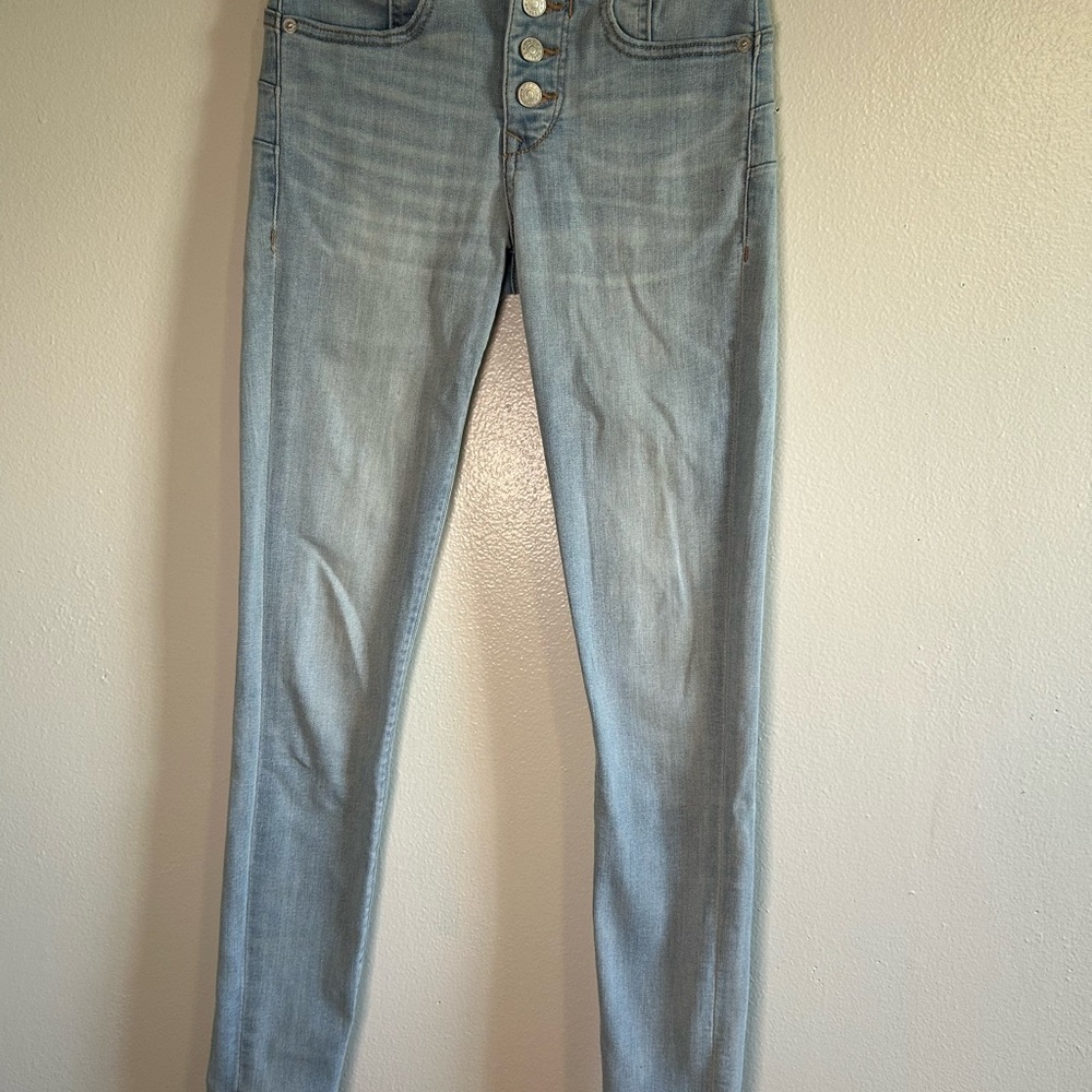 Express Blue High Rise Jeans Classic Style